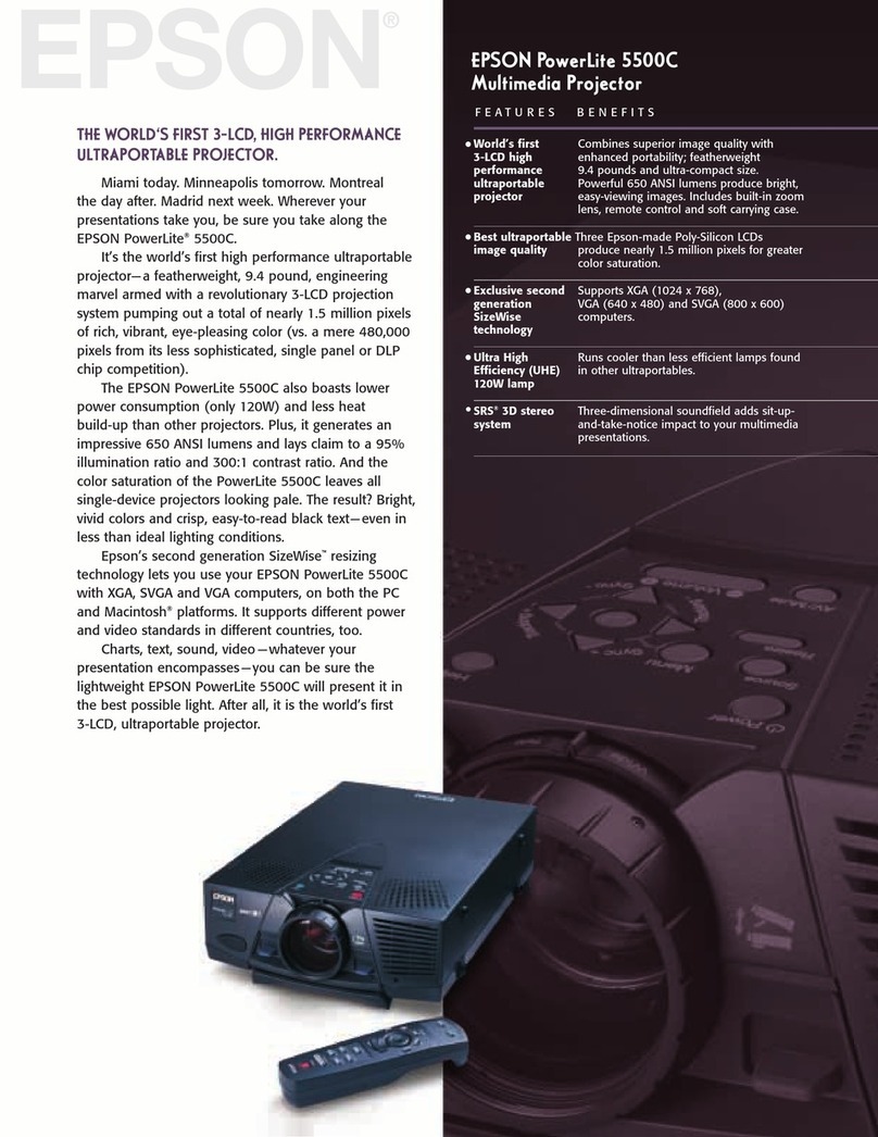 Epson PowerLite 5500c User manual