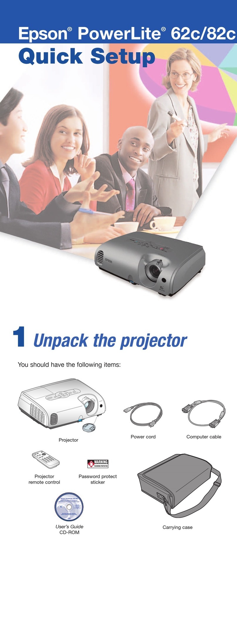 Epson PowerLite 62c User manual