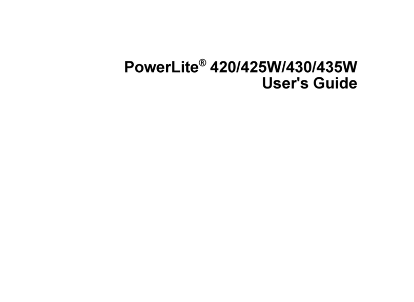 Epson PowerLite 420 User manual