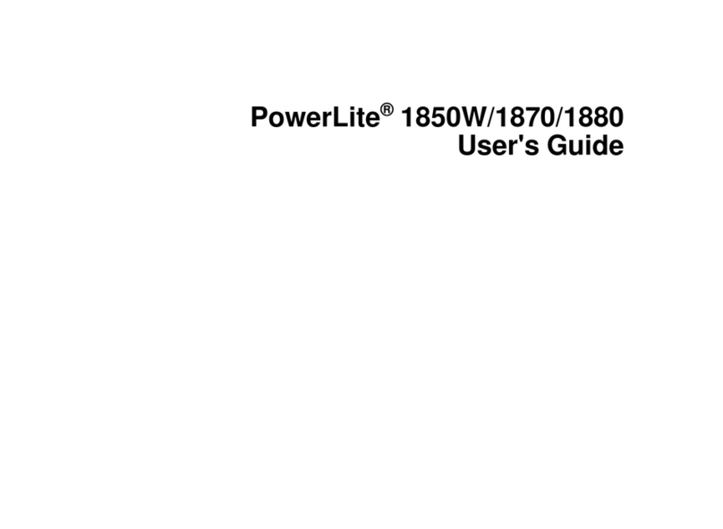 Epson PowerLite 1850W User manual