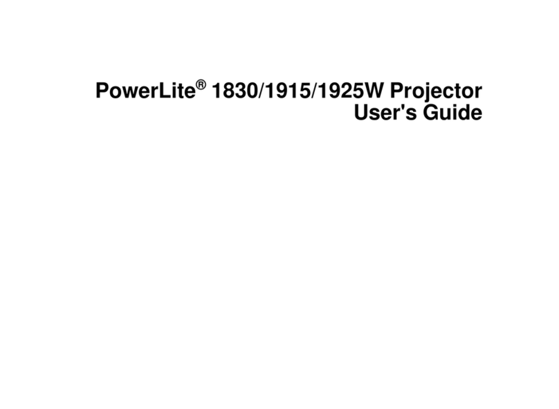 Epson PowerLite 1830 User manual