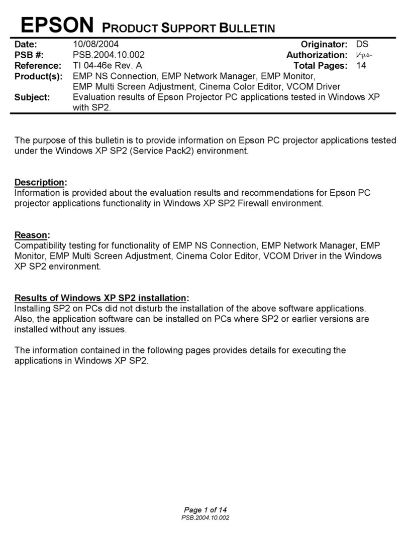 Epson PowerLite 500c User manual