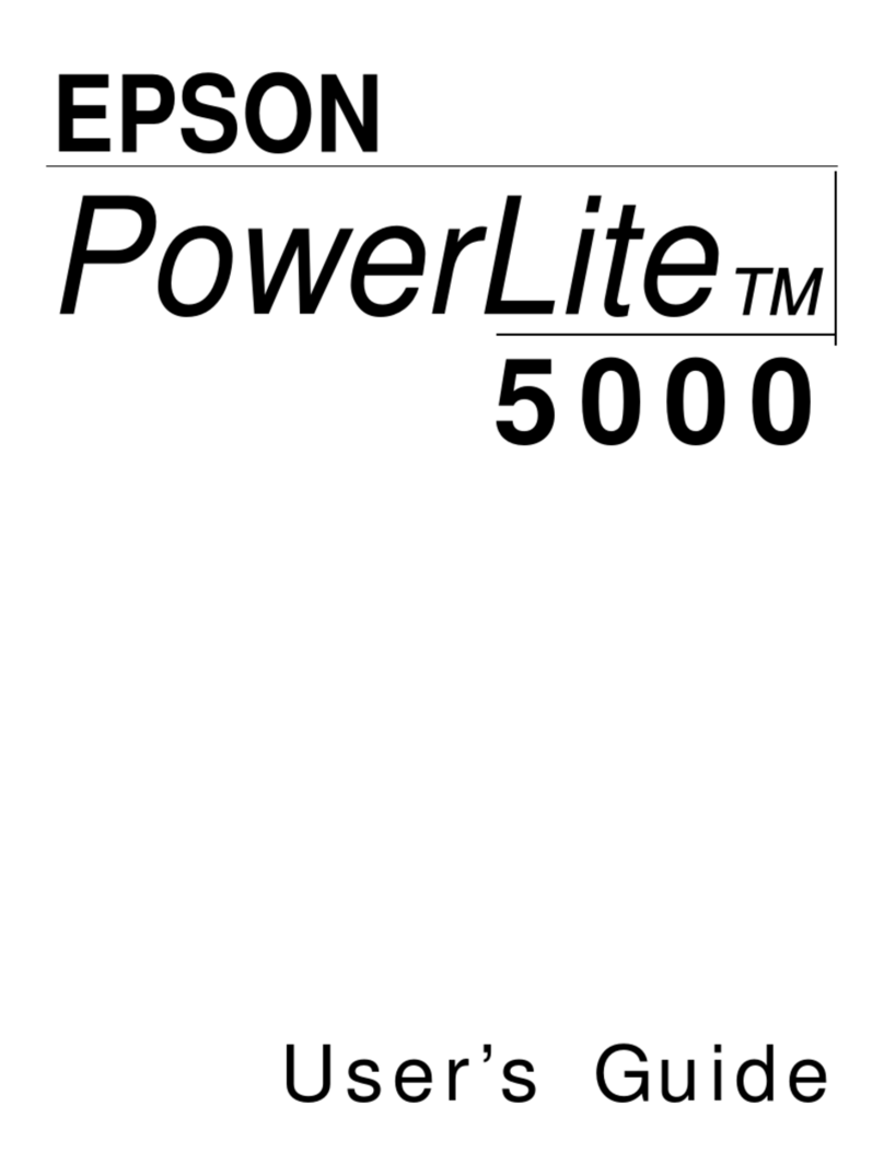 Epson PowerLite 5000 user guide