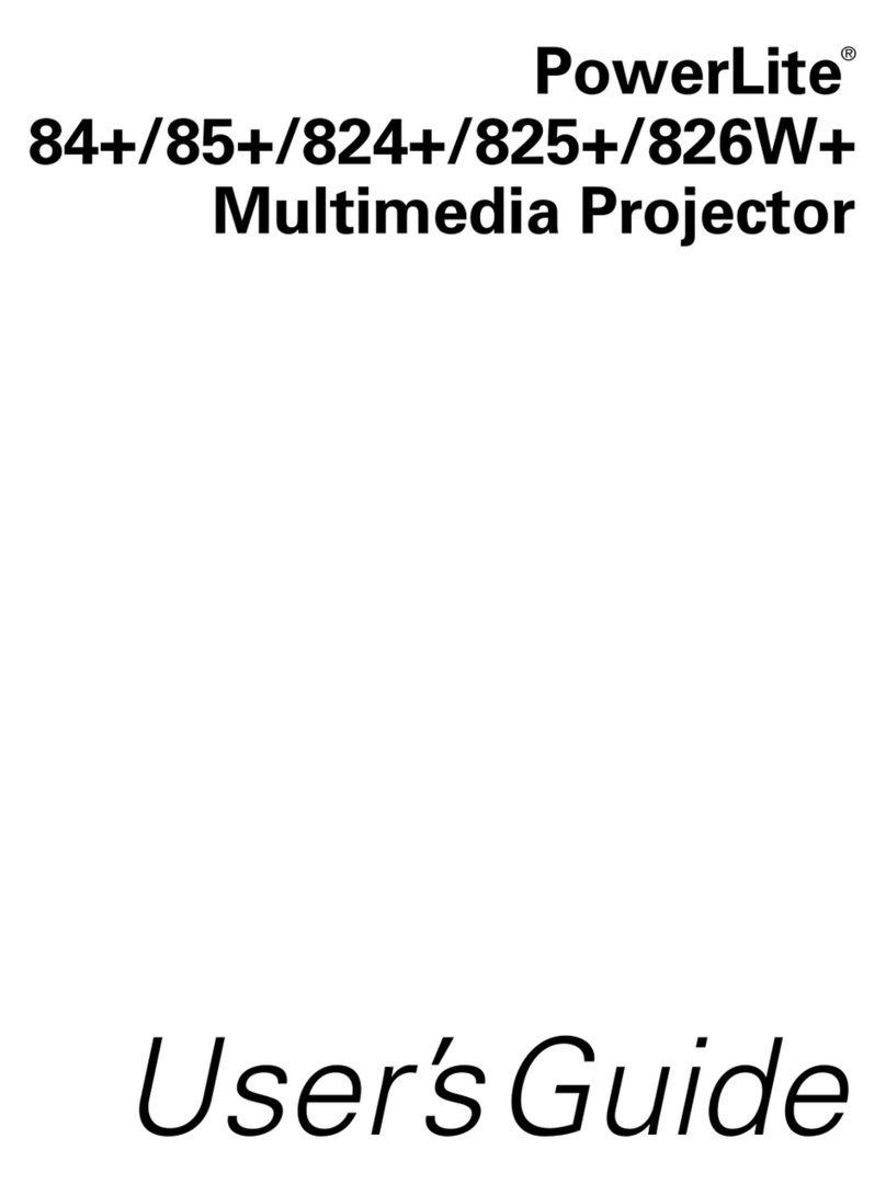 Epson POWERLITE 85+ User manual