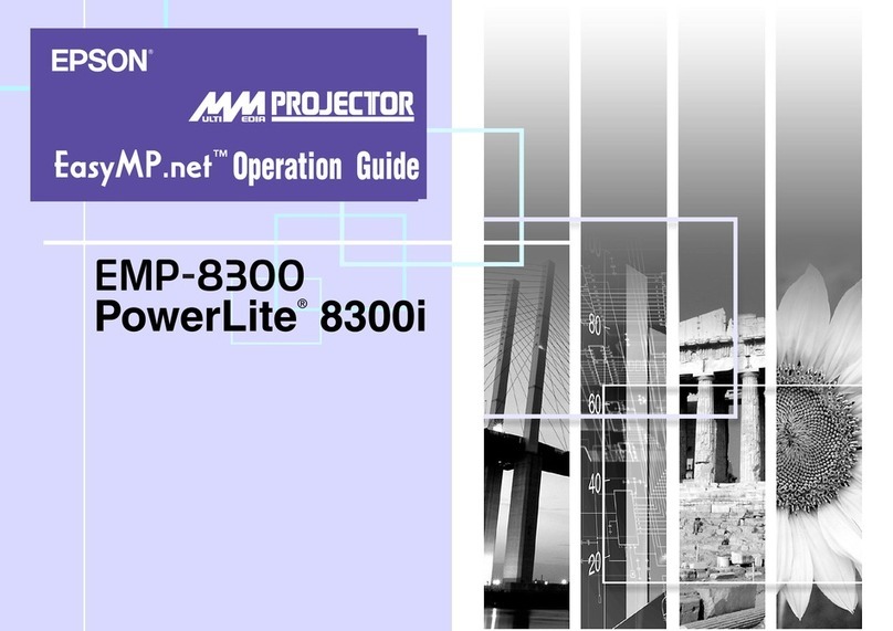 Epson PowerLite 8300i withEasyMP.net module Quick start guide