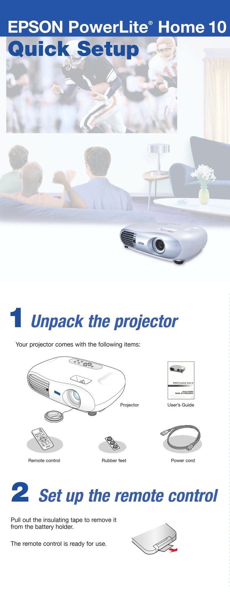 Epson PowerLite Home 10 Specification sheet