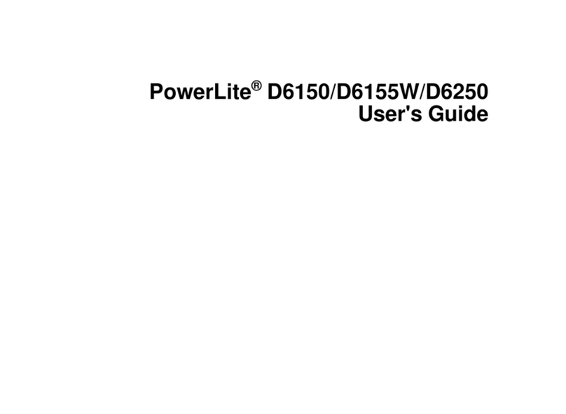 Epson PowerLite D6150 User manual