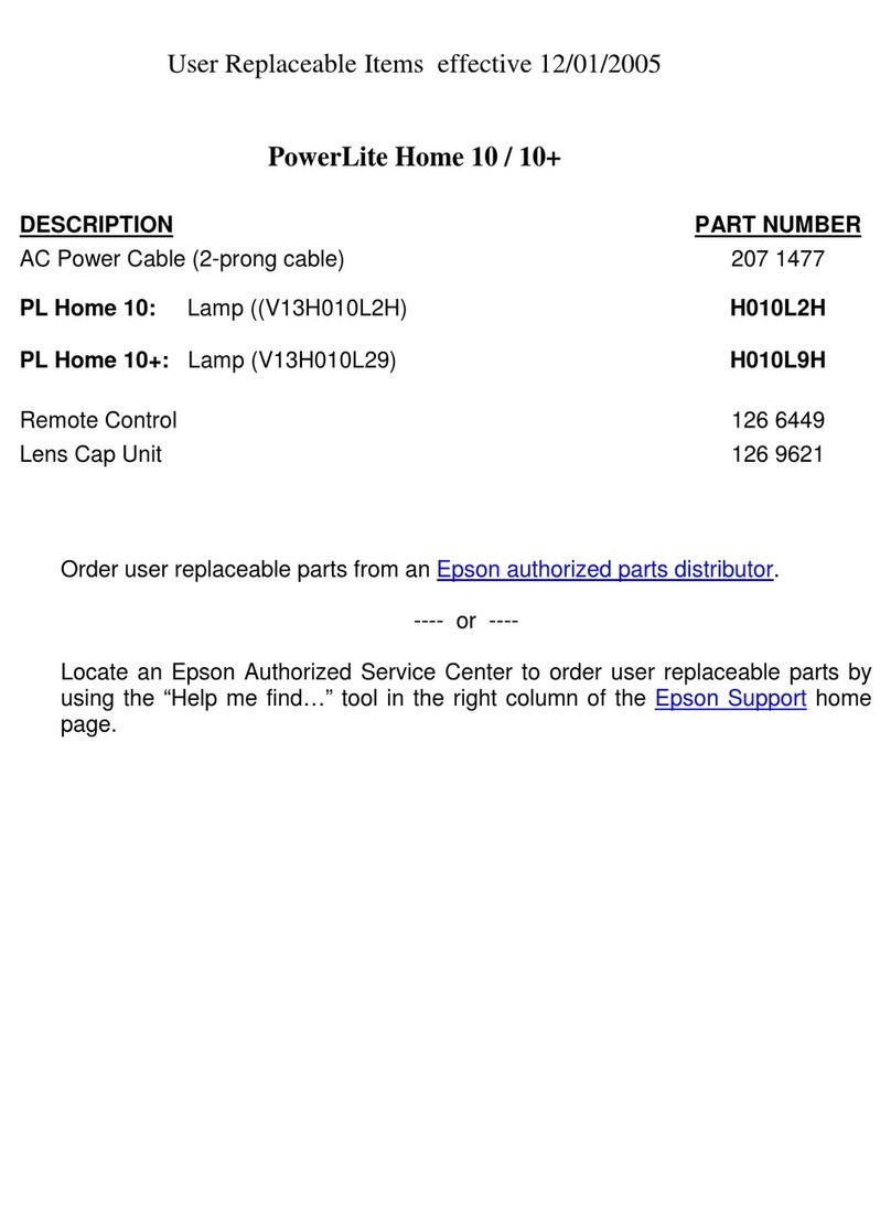 Epson PowerLite Home 10 Manual