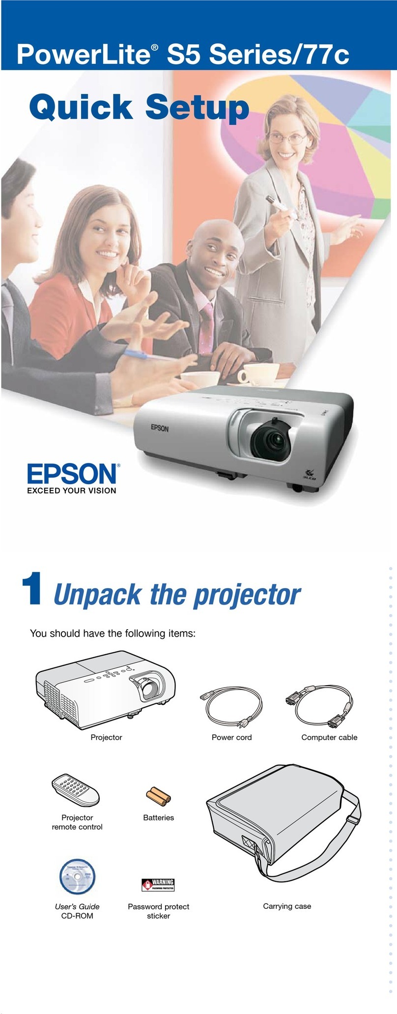 Epson PowerLite 77c Specification sheet