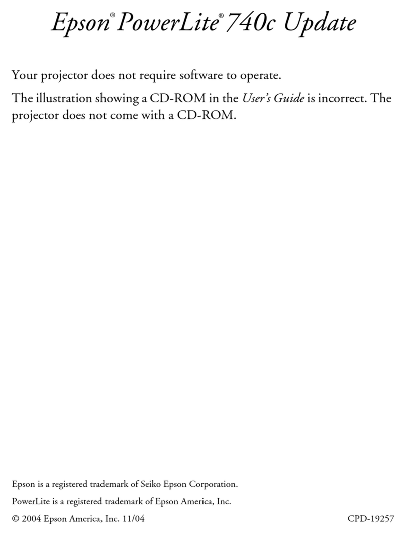 Epson 740c - PowerLite XGA LCD Projector General instructions