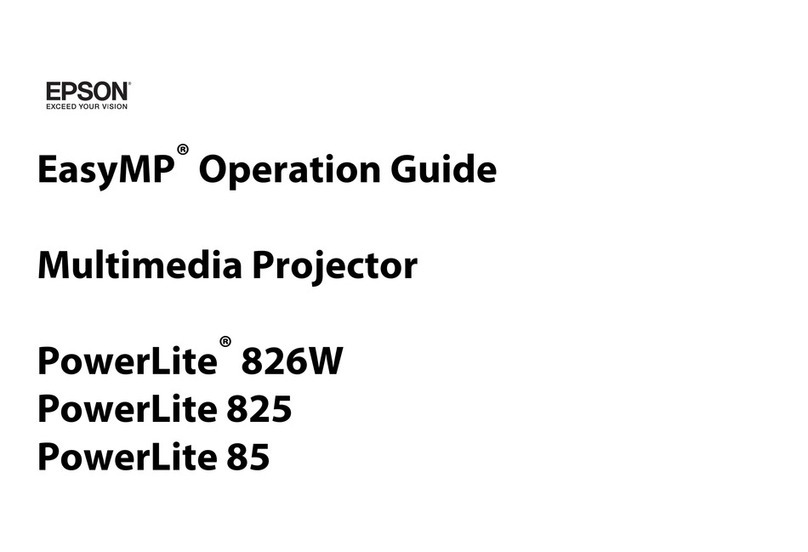 Epson PowerLite 85 User manual