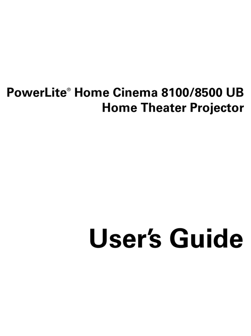 Epson PowerLite Home Cinema 8100 User manual