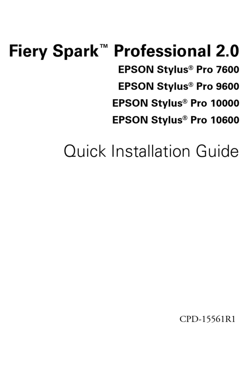 Epson Stylus Pro 10000 Series Quick installation guide Epson Stylus Pro 10000 Series Quick installation guide
