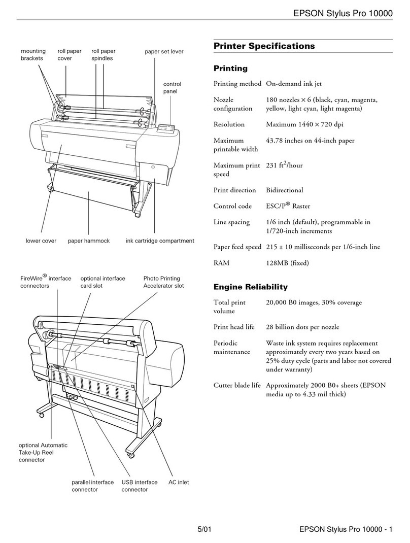 Epson Stylus Pro 10000 Series User manual