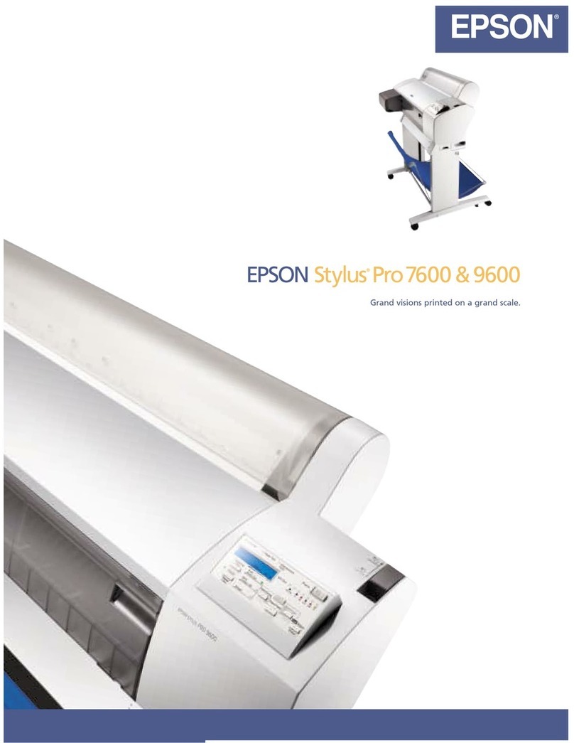 Epson Stylus Pro 9600 Photographic Dye Ink User manual