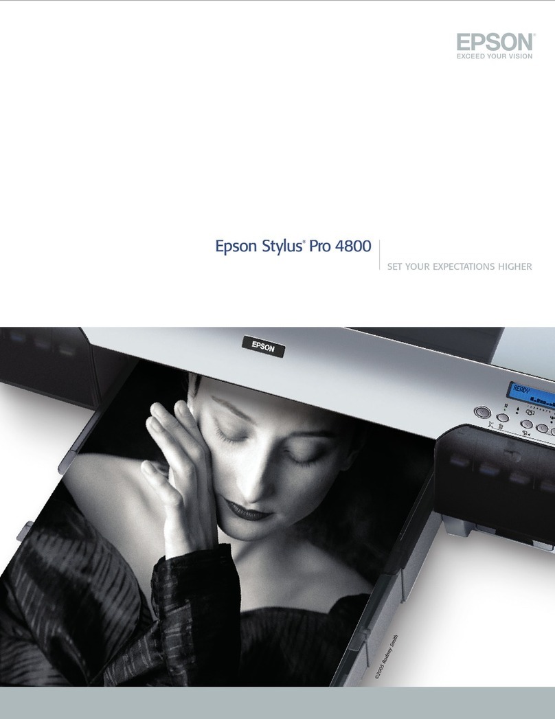 Epson Stylus Pro 4800 Portrait Edition User manual