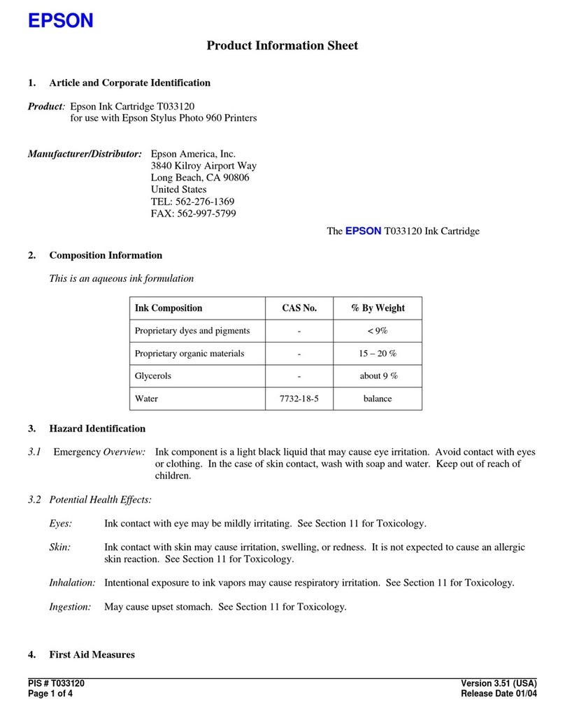 Epson Stylus Photo 960 Operating manual Epson Stylus Photo 960 Operating manual