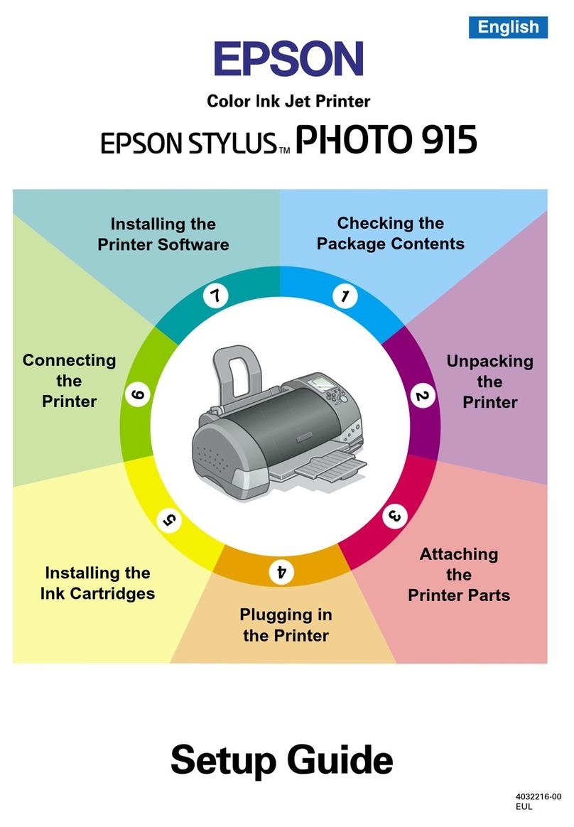 Epson STYLUS PHOTO 915 User manual