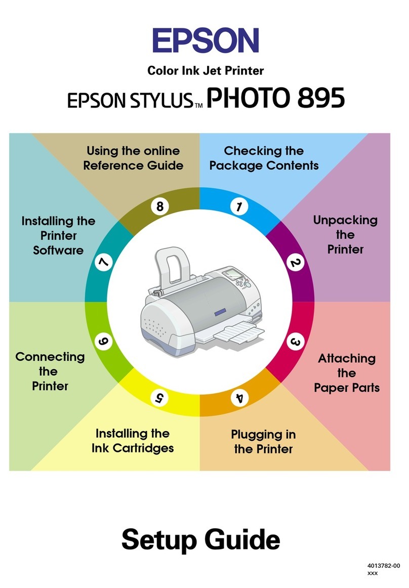Epson Stylus Photo 895 User manual