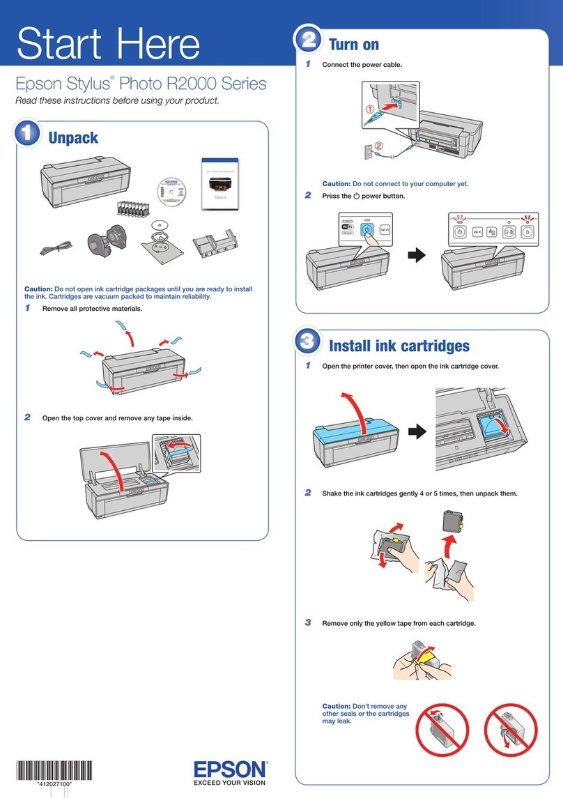 Epson Stylus Photo R2000 Series Instruction Manual