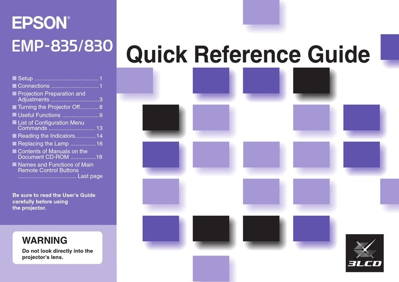 Epson EMP-830 User manual