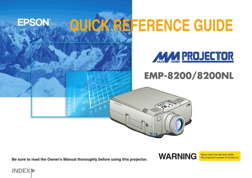 Epson EMP-8200 - XGA LCD Projector User manual