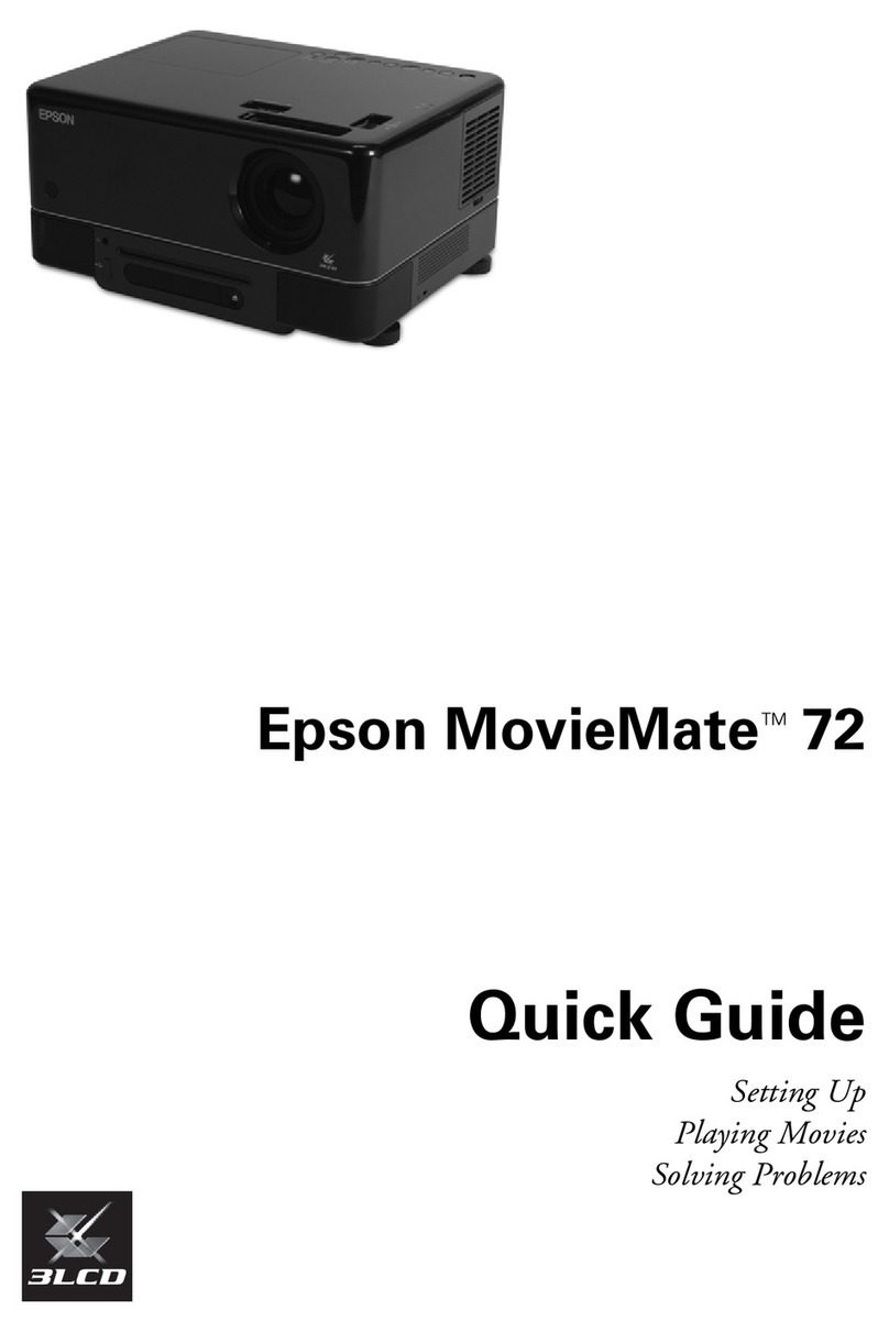 Epson MOVIEMATE 72 User manual