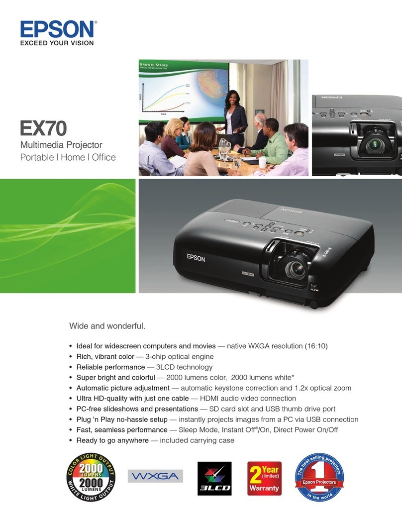 Epson EX70 User manual