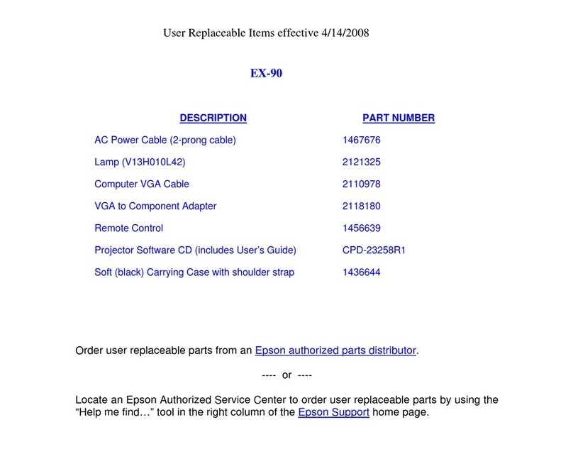 Epson EX90 Manual