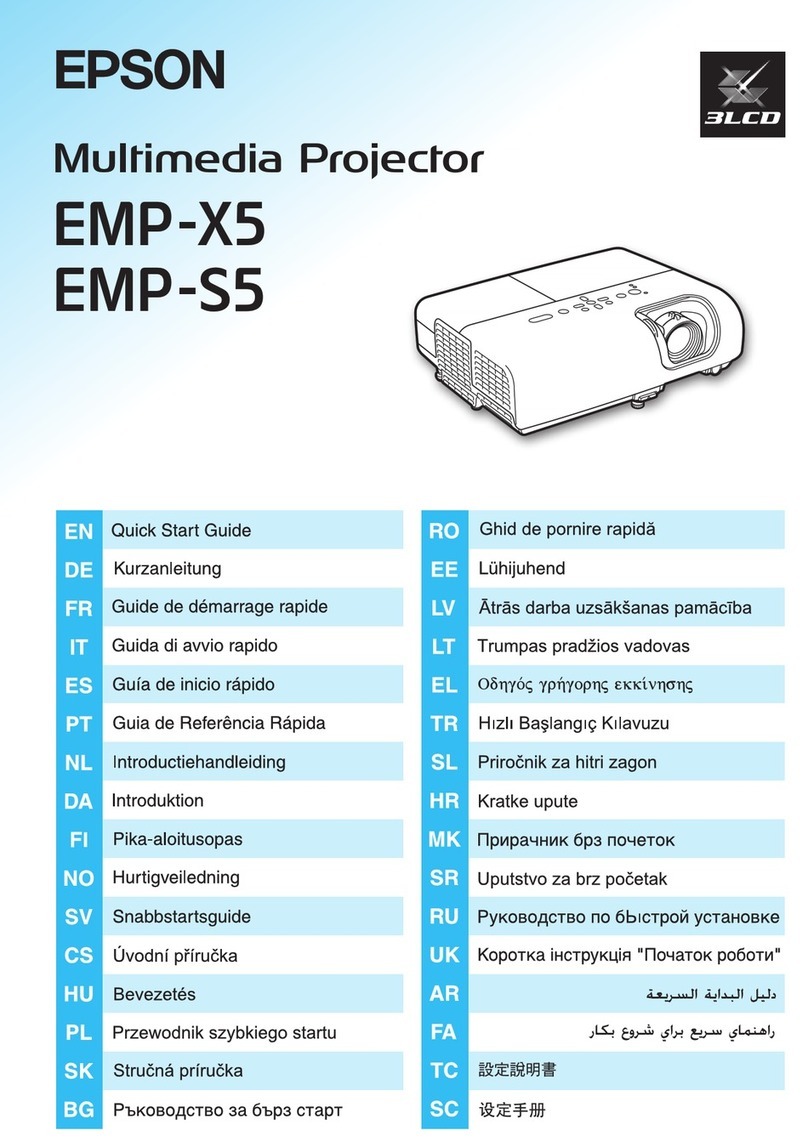 Epson EMP-X5 User manual
