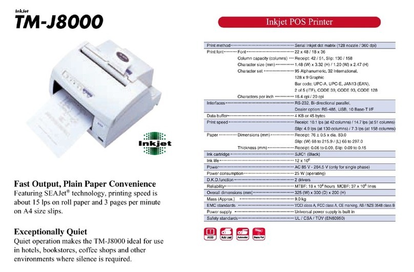 Epson TM-J8000 User manual