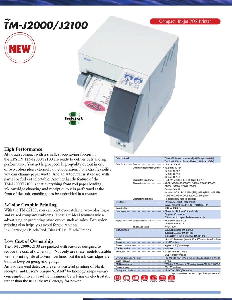 Epson TM-J2000 User manual