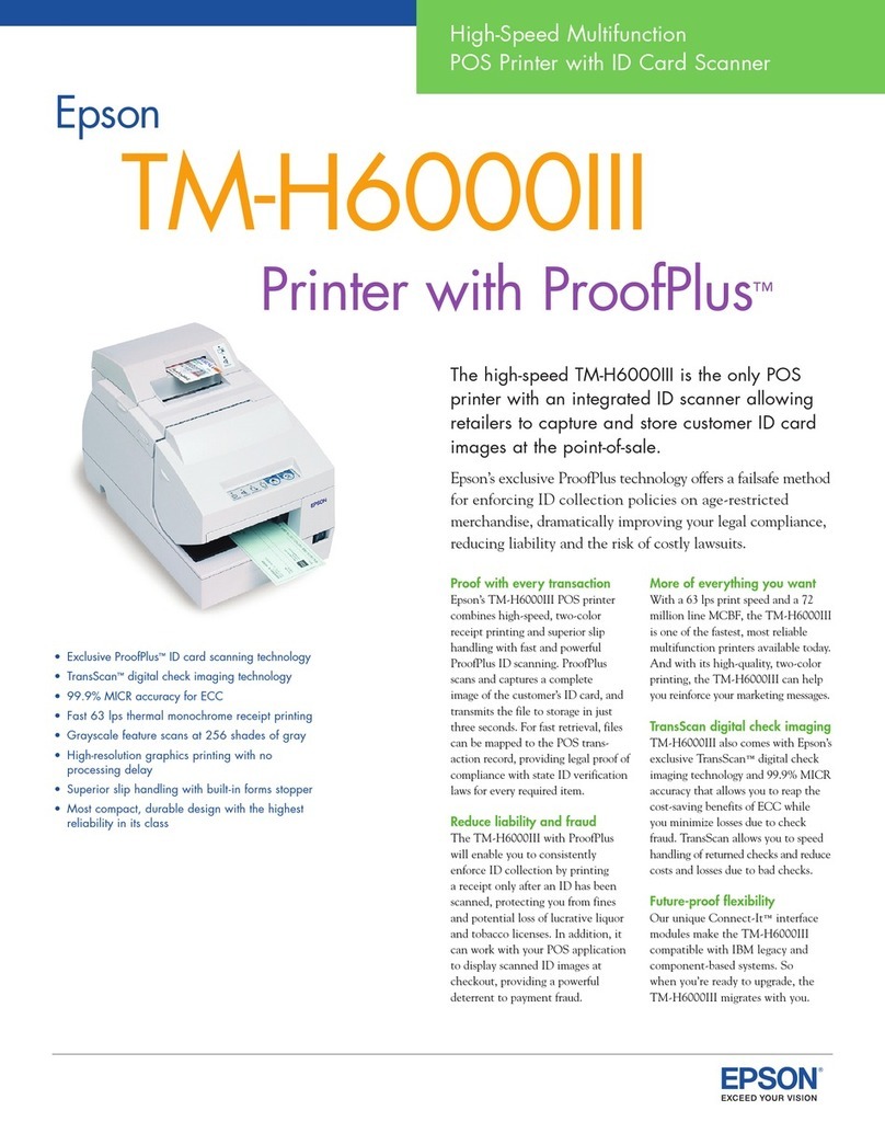 Epson ProofPlus TM-H6000III User manual
