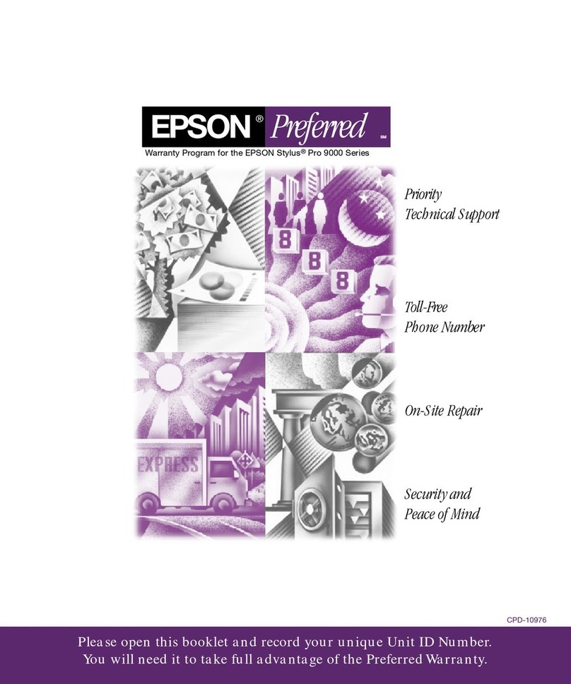 Epson Stylus Pro 9500 Engine Parts list manual