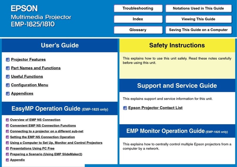 Epson PowerLite EMP-1810 User manual