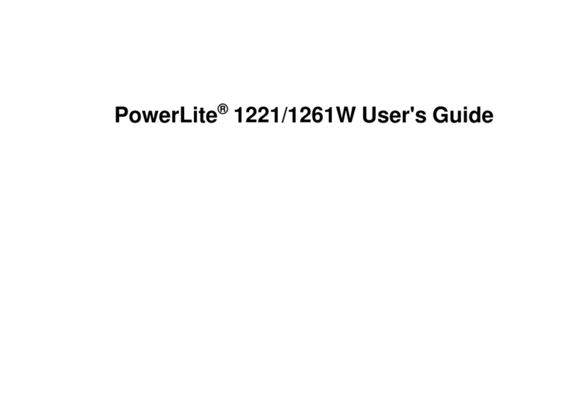 Epson PowerLite 1221 User manual