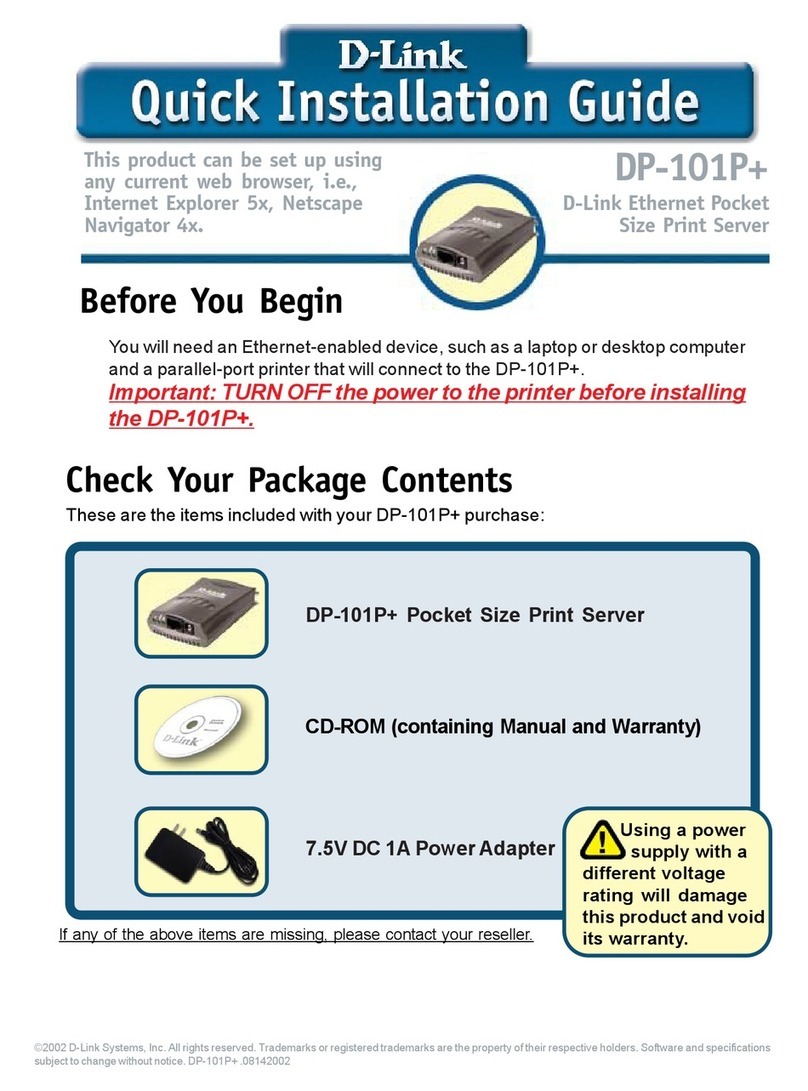 D-Link DP-101P+ User manual