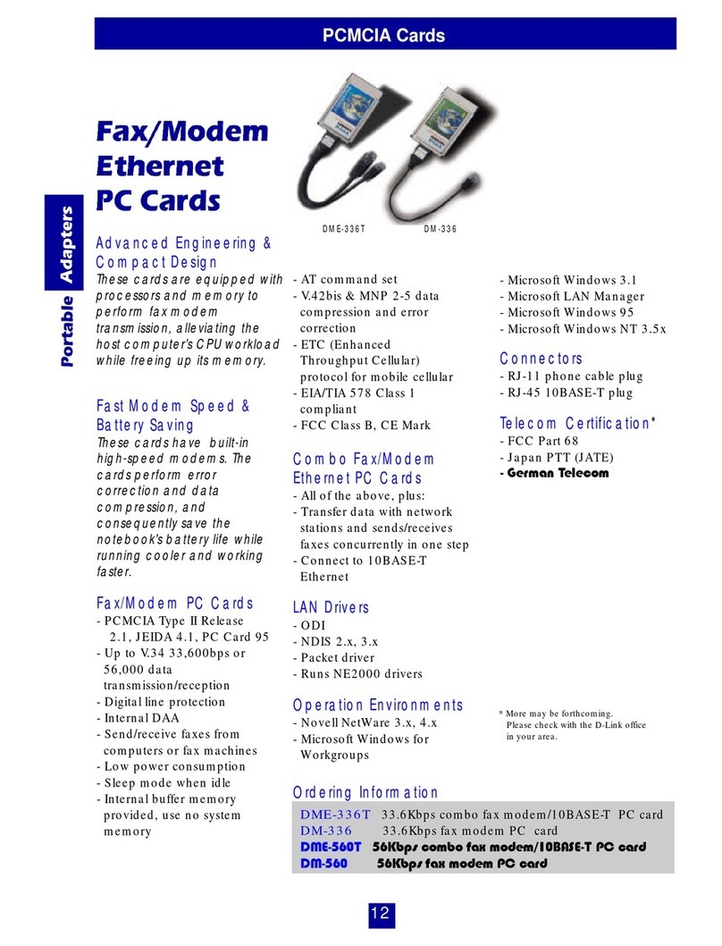 D-Link DM-336 User manual