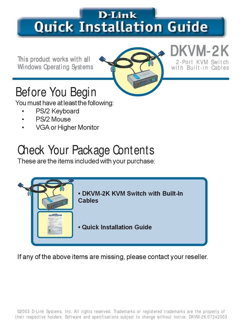 D-Link DKVM-2K User manual D-Link DKVM-2K User manual