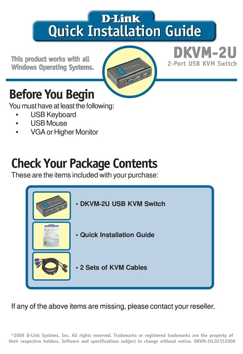 D-Link DKVM-2U User manual