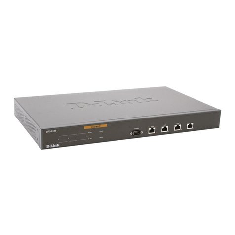 D-Link DFL-1100 - Security Appliance User manual D-Link DFL-1100 - Security Appliance User manual