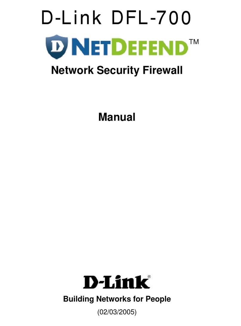 D-Link DFL-700 - Security Appliance User manual D-Link DFL-700 - Security Appliance User manual