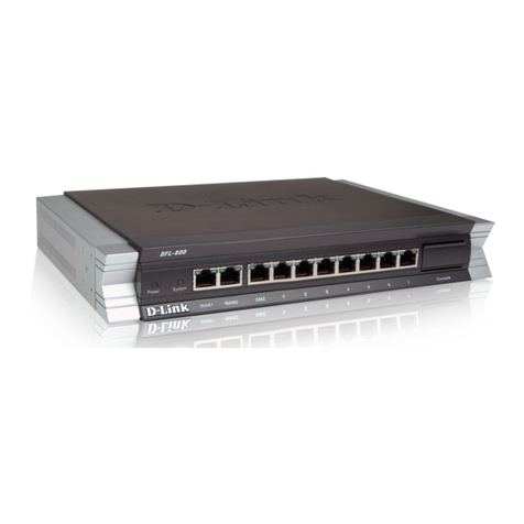 D-Link DFL-800 - Security Appliance User manual D-Link DFL-800 - Security Appliance User manual