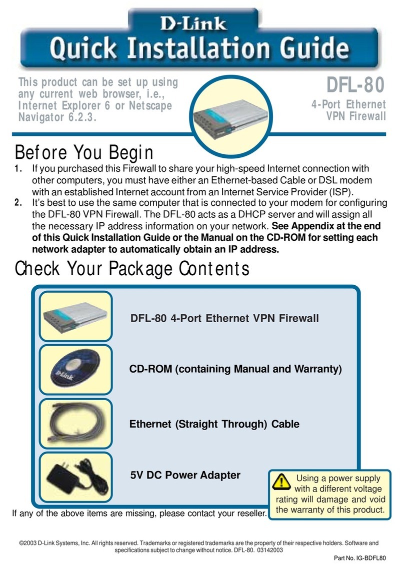 D-Link DFL-80 User manual D-Link DFL-80 User manual
