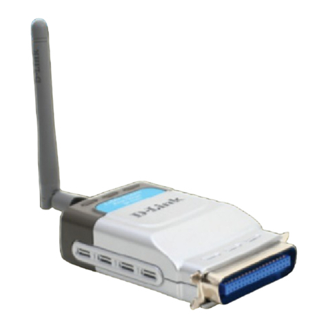 D-Link DP-G301 - Print Server - Parallel User manual