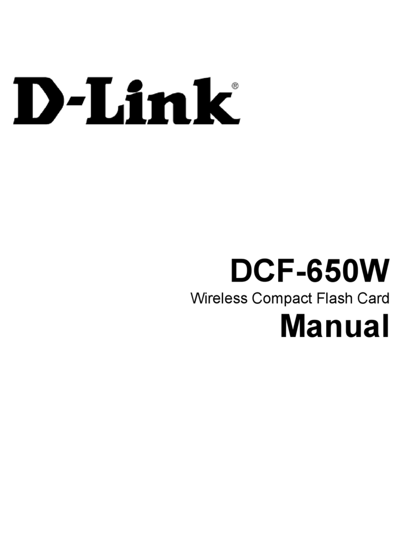 D-Link DCF-650W - Air Wireless CompactFlash Cf 802.11B... User manual D-Link DCF-650W - Air Wireless CompactFlash Cf 802.11B... User manual