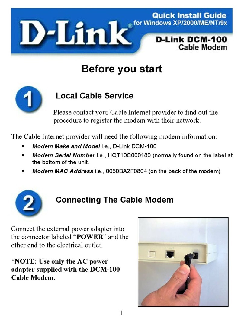 D-Link DCM-100 User manual