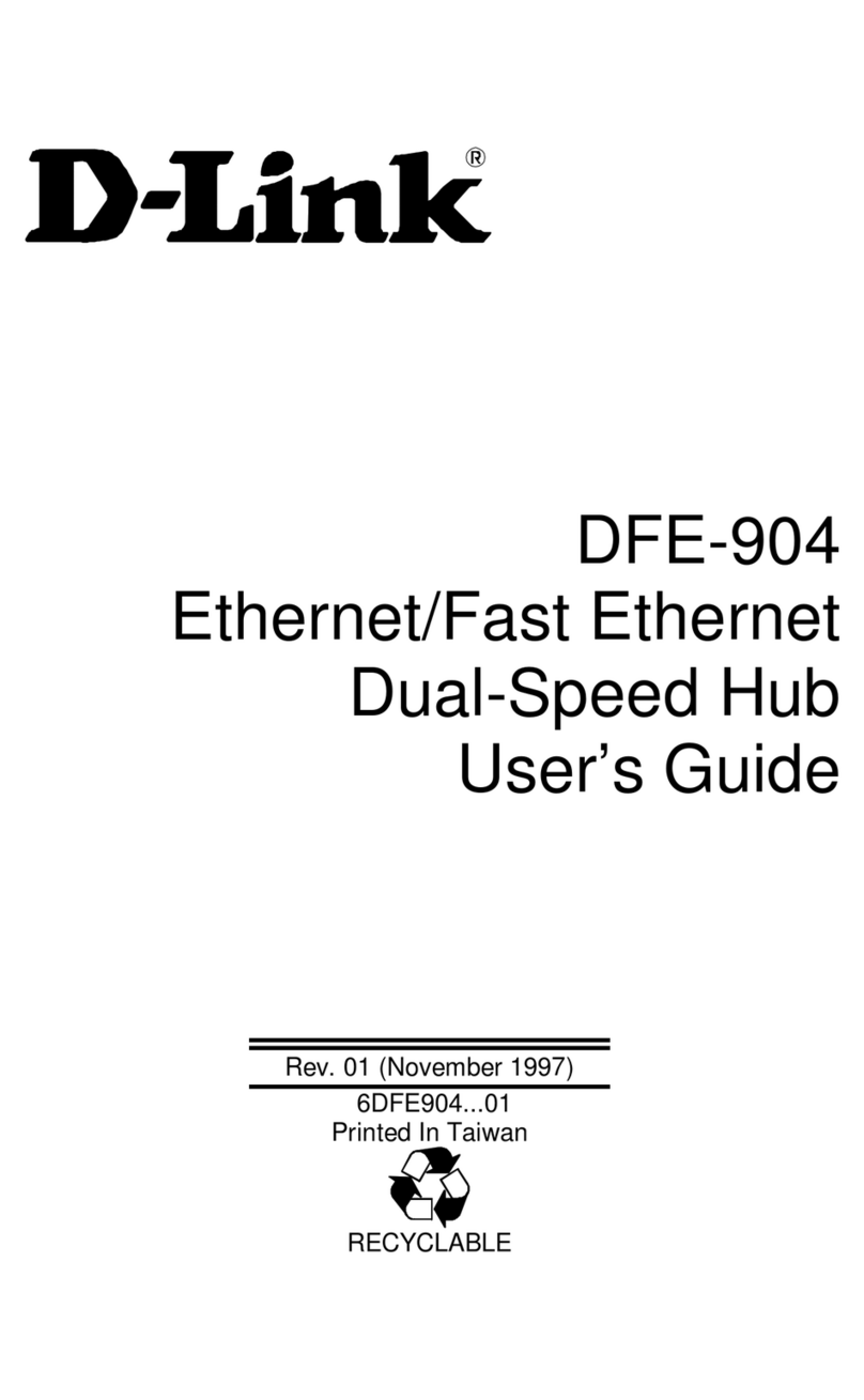 D-Link DFE-904 User manual D-Link DFE-904 User manual