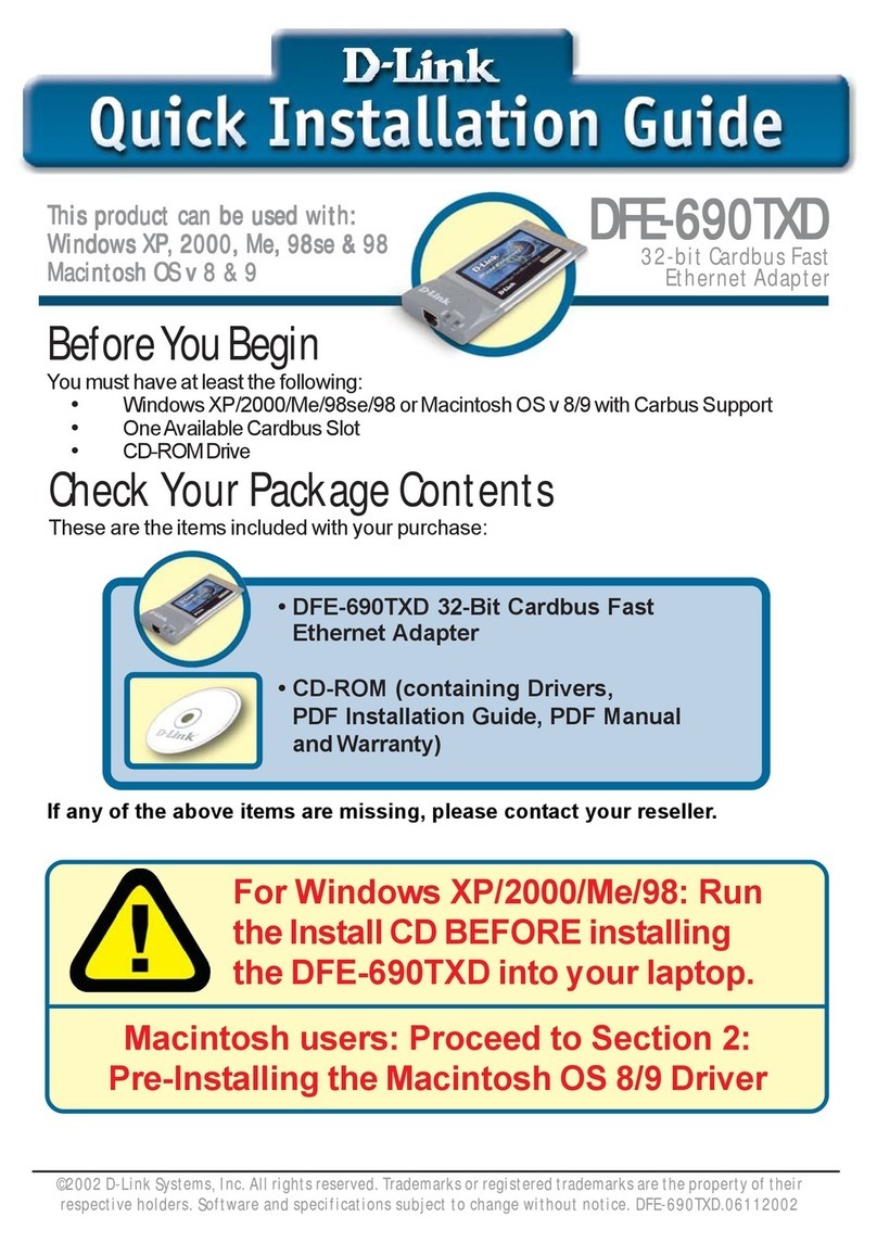D-Link DFE-690TXD User manual