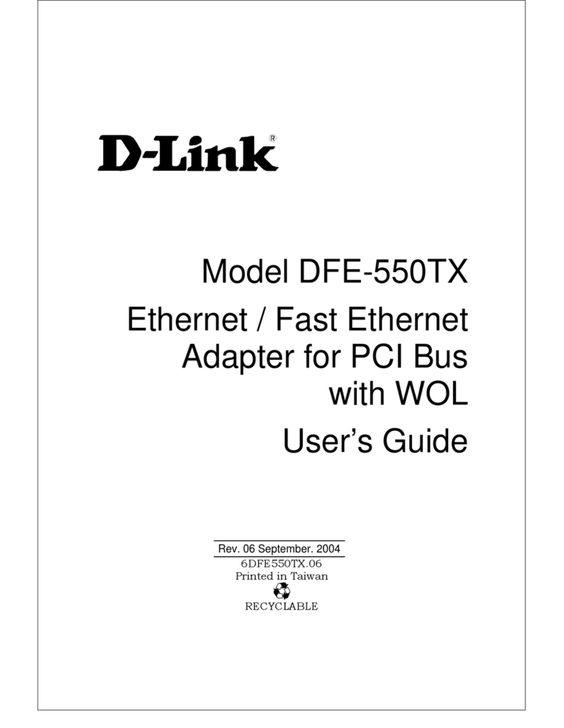 D-Link DFE-550TX User manual